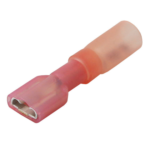 Pacer 22-18 AWG Heat Shrink Female Disconnect - 3 Pack [TDE18-250FI-3]