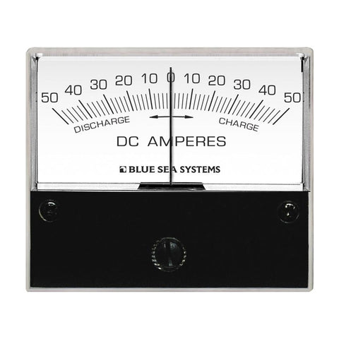 Blue Sea 8252 DC Zero Center Analog Ammeter - 2-3/4" Face, 50-0-50 Amperes DC [8252]