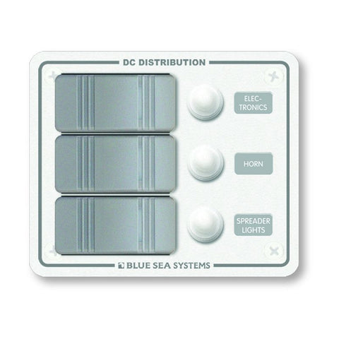 Blue Sea 8274 Water Resistant Panel - 3 Position - White - Vertical Mount [8274]