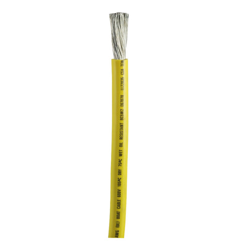 Ancor Yellow 1/0 AWG Battery Cable - Sold By The Foot [1169-FT]