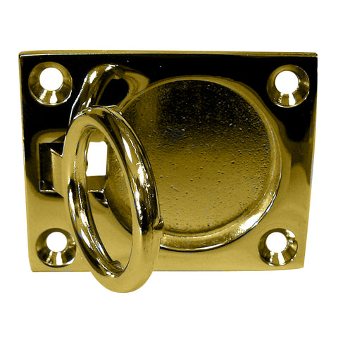 Whitecap Flush Pull Ring - Polished Brass - 2" x 2-1/2" [S-3362BC]