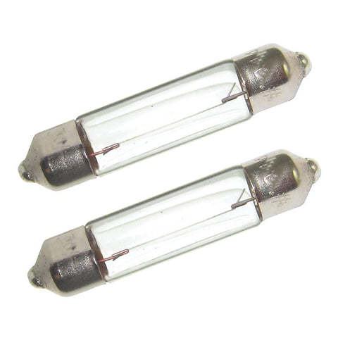 Perko Double Ended Festoon Bulbs - 12V, 10W, .74A - Pair [0070DP0CLR]