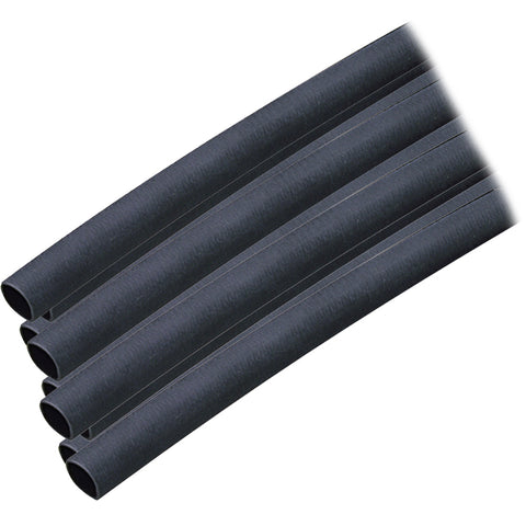 Ancor Adhesive Lined Heat Shrink Tubing (ALT) - 1/4" x 12" - 10-Pack - Black [303124]