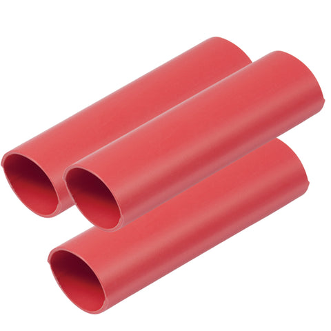 Ancor Heavy Wall Heat Shrink Tubing - 3/4" x 6" - 3-Pack - Red [326606]