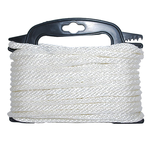 Attwood Braided Nylon Rope - 3/16" x 100' - White [117553-7]