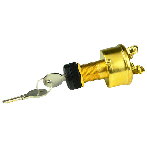 BEP 4-Position Brass Ignition Switch - Accessory/OFF/Ignition  Accessory/Start [1001609]