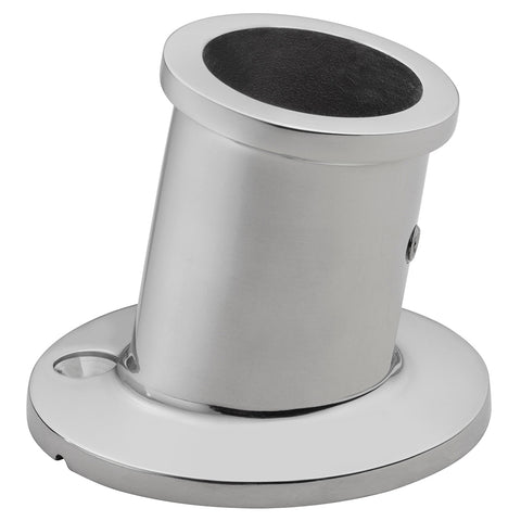 Whitecap Top-Mounted Flag Pole Socket - Stainless Steel - 1" ID [6147]