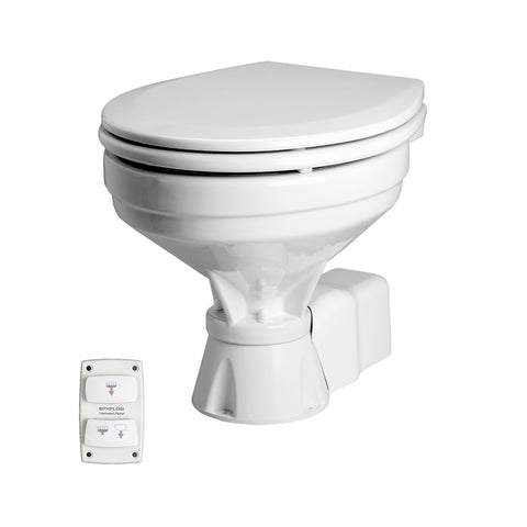 Johnson Pump AquaT Toilet Electric - Comfort - 12V w/Solenoid [80-47232-03]