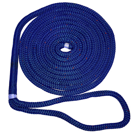 New England Ropes 5/8" Double Braid Dock Line - Blue w/Tracer - 35 [C5053-20-00035]