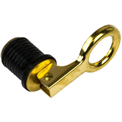 Sea-Dog Brass Snap Handle Drain Plug - 1-1/4" [520072-1]