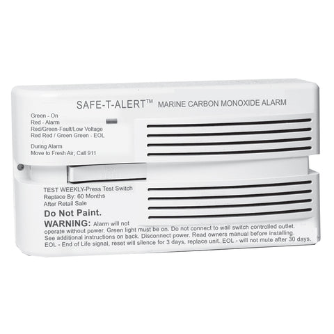 Safe-T-Alert 65 Series Marine Carbon Monoxide Alarm 12V - Surface Mount - White [M-65-541]
