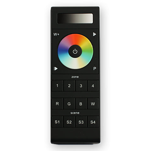 Lunasea RGBW Handheld 4-Zone Controller w/Color Wheel, 4 Memories, Batteries  Holder [LLB-45WG-01-00]