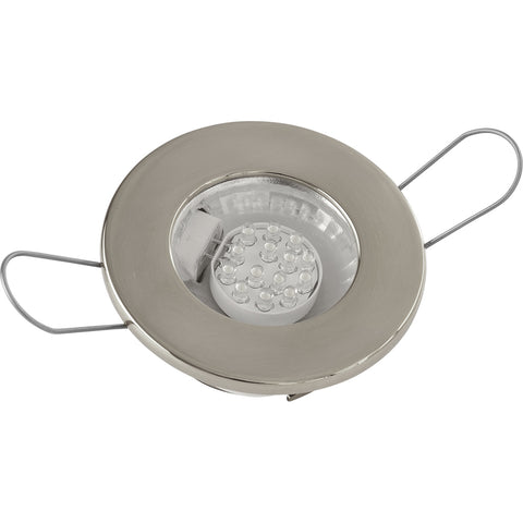 Sea-Dog LED Overhead Light - Brushed Finish - 60 Lumens - Clear Lens - Stamped 304 Stainless Steel [404230-3]