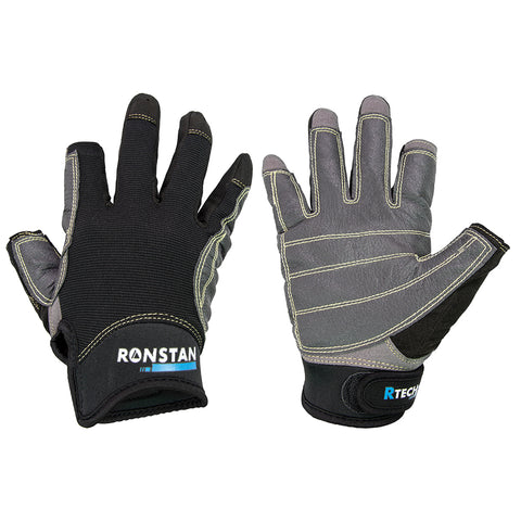 Ronstan Sticky Race Gloves - 3-Finger - Black - XL [CL740XL]