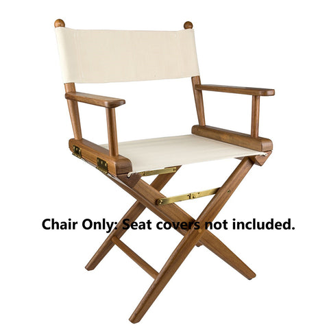 Whitecap Directors Chair w/o Seat Covers - Teak [60040]