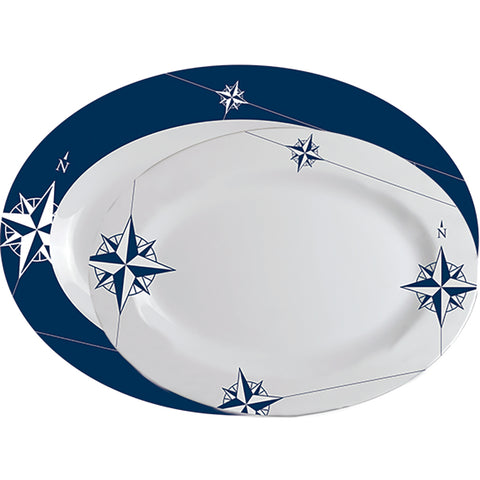 Marine Business Melamine Oval Serving Platters Set - NORTHWIND - Set of 2 [15009]