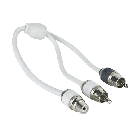 T-Spec V10 Series RCA Audio Y Cable - 2 Channel - 1 Female to 2 Males [V10RY1]