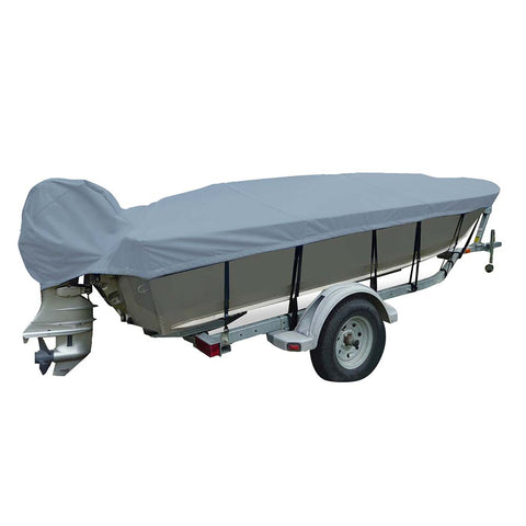 Carver Sun-DURA Wide Series Styled-to-Fit Boat Cover f/18.5 V-Hull Fishing Boats - Grey [71118S-11]