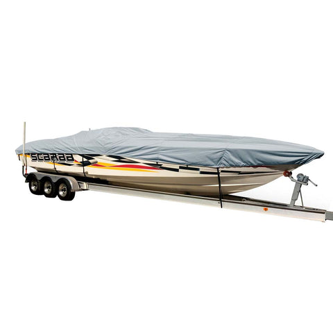 Carver Sun-DURA Styled-to-Fit Boat Cover f/28.5 Performance Style Boats - Grey [74328S-11]