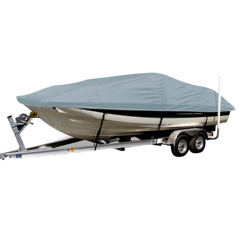 Carver Sun-DURA Styled-to-Fit Boat Cover f/21.5 Sterndrive Deck Boats w/Low Rails - Grey [75121S-11]