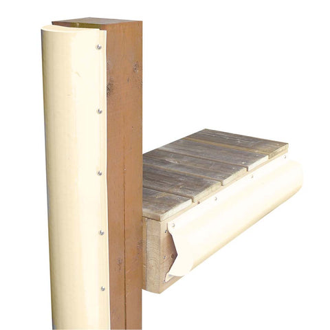 Dock Edge Piling Bumper - One End Capped - 6 - Beige [1020SF]