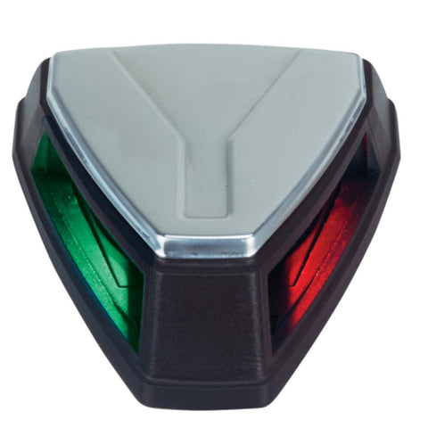 Perko 12V LED Bi-Color Navigation Light - Black/Stainless Steel [0655001BLS]