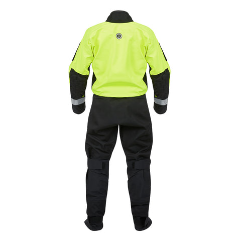Mustang Sentinel Series Water Rescue Dry Suit - Fluorescent Yellow Green-Black - Small Short [MSD62403-251-SS-101]