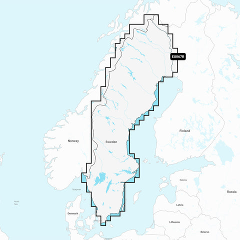 Garmin Navionics+ NSEU067R - Sweden Lakes  Rivers - Marine Chart [010-C1262-20]