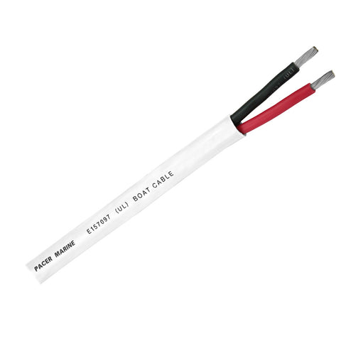 Pacer Round Duplex 2 Conductor Cable - 100' - 14/2 AWG - Red, Black [WR14/2DC-100]