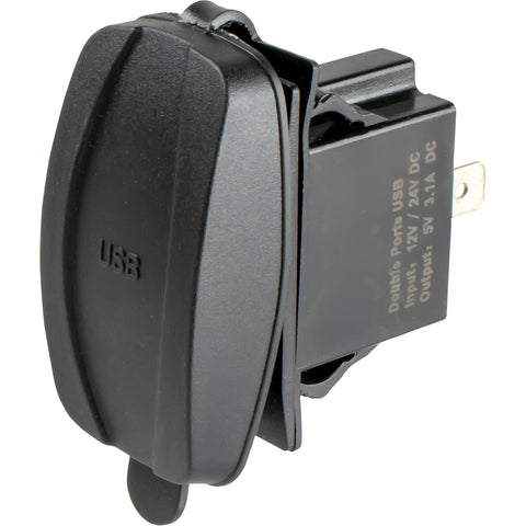 Sea-Dog USB  USB-C Rocker Switch Style Power Socket [426521-1]